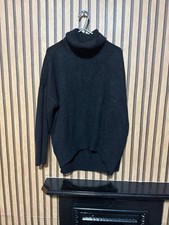 George Ribbed Roll Neck Long Sleeve Top, Black — listing 4
