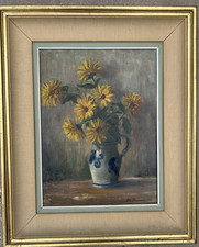 Original Still Life Oil Painting of Grapes in a Bowl, Signed 'Ramon', Framed — listing 3