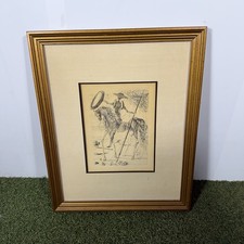 Salvador Dalí 'Don Quixote' Etching, Pencil Signed with Artist's Proof Notation, Framed — listing 4