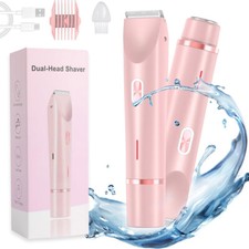Women's Pink Dual-Head Electric Shaver/Trimmer (Unbranded) — listing 6