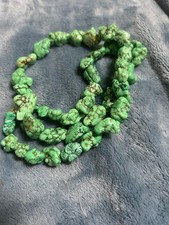 Southwestern Turquoise Nugget Bead Necklace with Silver Accents — listing 5