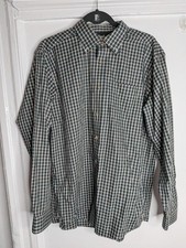 L.L. Bean Traditional Fit Men's Plaid Cotton Button-Down Shirt, Size M-Tall