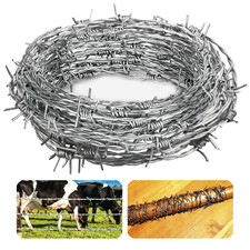 Roll of Galvanized Double-Strand Barbed Wire Fencing — listing 4