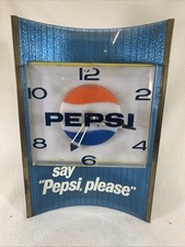 Pepsi-Cola "Drink Pepsi-Cola / More Bounce to the Ounce" Round Advertising Wall Clock — listing 2