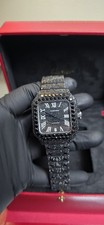 Custom Fully Iced-Out Cartier Santos Skeleton Watch (Aftermarket Diamond/CZ Set) — listing 4