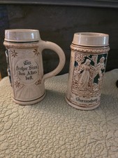 German Stoneware Beer Stein with Pewter Lid, Imperial Eagle Deutschland Coat of Arms, listing 4