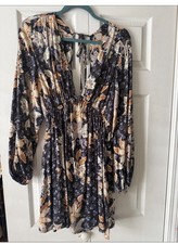Free People Sleeveless Floral Print Swing Tank Top — listing 5