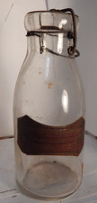 Die-Cut Milk Bottle Shaped Tin Sign "Drink Milk with Vitamin D for Health & Vitality"
