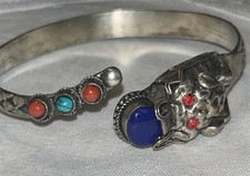 Southwestern Lapis Lazuli, Red Coral, and Turquoise Beaded Necklace, 25" Long — listing 4