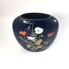 Yamaji Japan Cloisonné-Style Ovoid Vase with Elephant, Bird & Foliate Motifs — listing 6