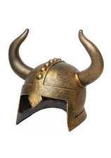 Reproduction Steel Horned & Spiked Viking/Barbarian Helmet with Brass Lion Emblem — listing 5