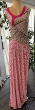 Athleta Women's Teal Geometric Print Cap-Sleeve Ruched V-Neck Jersey Dress, Size M — listing 5
