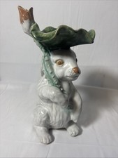 Ceramic Folk Costume Peasant Woman Figural Flower Frog / Vase Insert — listing 5