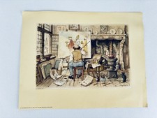 Anton Pieck Framed Print - Dutch Canal Bridge Town Scene — listing 3