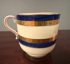 Mintons for Tiffany & Co. Gold Encrusted Demitasse Cups & Saucers, Pair — listing 4