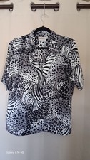Donnkenny Classics Women's Animal Print Button-Front Blouse — listing 3