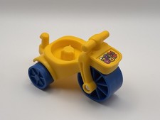 Vintage Fisher-Price Little People Blue & Yellow Tricycle / Trike Vehicle