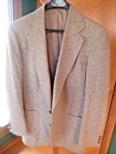 Vintage Strathmore Brown Herringbone Tweed Wool Sport Coat / Blazer — listing 6