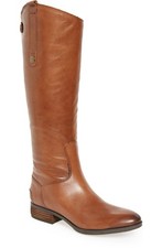 Sam Edelman Penny Riding Boots, Black Leather, US 7M