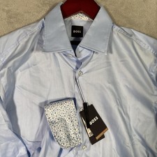 Men's Slim Fit Easy Iron Dress Shirt (Cream/Ivory) — listing 2