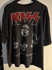 KISS "Alive!" '75 Band Graphic Distressed T-Shirt — listing 2