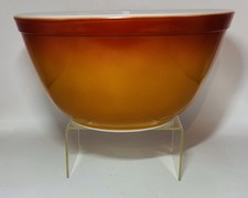 Vintage Pyrex #402 Flameglo Red-Orange 1.5 Qt Nesting Mixing Bowl — listing 2