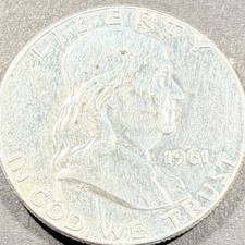 1938 US 3-Cent Thomas Jefferson Presidential Series Stamps (used lot) with 1961 Franklin Silver Half Dollar and 1902 NC voter registration document