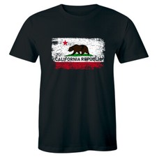 Cali Bear Golden State Graphic T-Shirt, Heathered Olive Green, Size Medium — listing 6