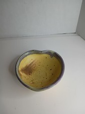 Cobalt Blue Speckled Stoneware Heart-Shaped Bowl — listing 3