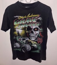 Vintage 1990s Grave Digger Monster Truck Grim Reaper Graphic T-Shirt — listing 6
