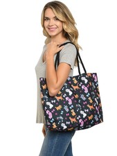 Disney Cats All-Over Print Canvas Tote Bag with Rope Handles