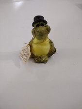 Small Resin Frog Figurine in Top Hat and Cloak, Copyright 1991 J.C. — listing 6