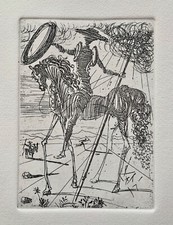 Salvador Dalí 'Don Quixote' Etching, Pencil Signed with Artist's Proof Notation, Framed — listing 3
