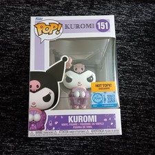Kuromi by Sanrio Hot Topic Pink Splatter V-Neck T-Shirt, Size M — listing 3