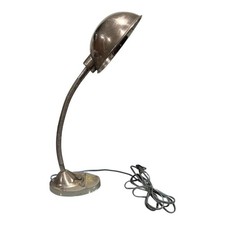 Chrome Gooseneck Desk Lamp with Bullet Shade, Mid-Century Modern Style — listing 2