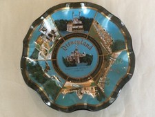 Vintage Disneyland Sleeping Beauty's Castle Ruffled Glass Souvenir Dish — listing 2