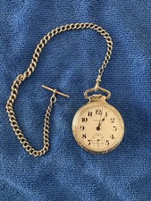 Hamilton 14K Gold-Filled Open-Face Dress Pocket Watch with Masonic Dial and Original Celluloid Box — listing 5