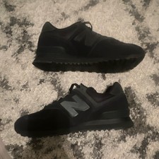 New Balance 574 Classic Sneakers Blue White Suede — listing 3