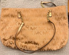 Michael Kors Signature Coated Canvas Satchel Handbag with Crossbody Strap — listing 3