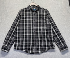 George Classic Fit Men's Blue Plaid Long-Sleeve Button-Down Shirt, Size L (42-44) — listing 4