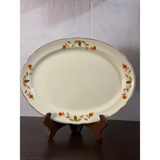 Hall China Autumn Leaf Oval Serving Platter (Jewel Tea) — listing 2