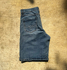 Vintage Denim Jean Shorts (Jorts), Medium-Wash, Five-Pocket High-Waisted — listing 4