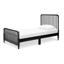 Vintage Solid Pine Twin Size Spindle Headboard with Metal Bed Frame Rails — listing 2