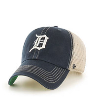 Detroit Tigers FRTYSVN by Twins '47 Tonal Gray Mesh-Back Trucker Cap, Size M/L — listing 2