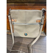 Joy Mangano Tan Faux Leather Tote Bag with Plaid Fabric Lining — listing 6