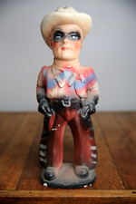 Vintage Lone Ranger on Rearing Silver Chalkware Figurine — listing 6
