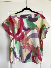 Chico's Rib Dolman Sandwash Tee 3/4 Sleeve Top, Citrus Yellow, Size 1 (M) — listing 3