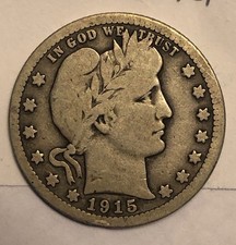 1915 Barber Silver Quarter (90% Silver), 25 Cents — listing 4