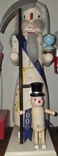 Father Time & Baby New Year 2002 Wooden Nutcracker — listing 3