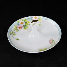 Antique Hand-Painted Nippon Porcelain Scenic Bowl with Clover/Trefoil Shape — listing 3